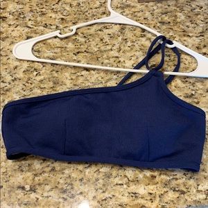 Like new navy one strap bikini top.
